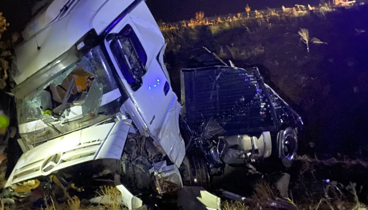 Malatya Doğanşehir’de TIR şarampole devrildi: Şoför hayatını kaybetti