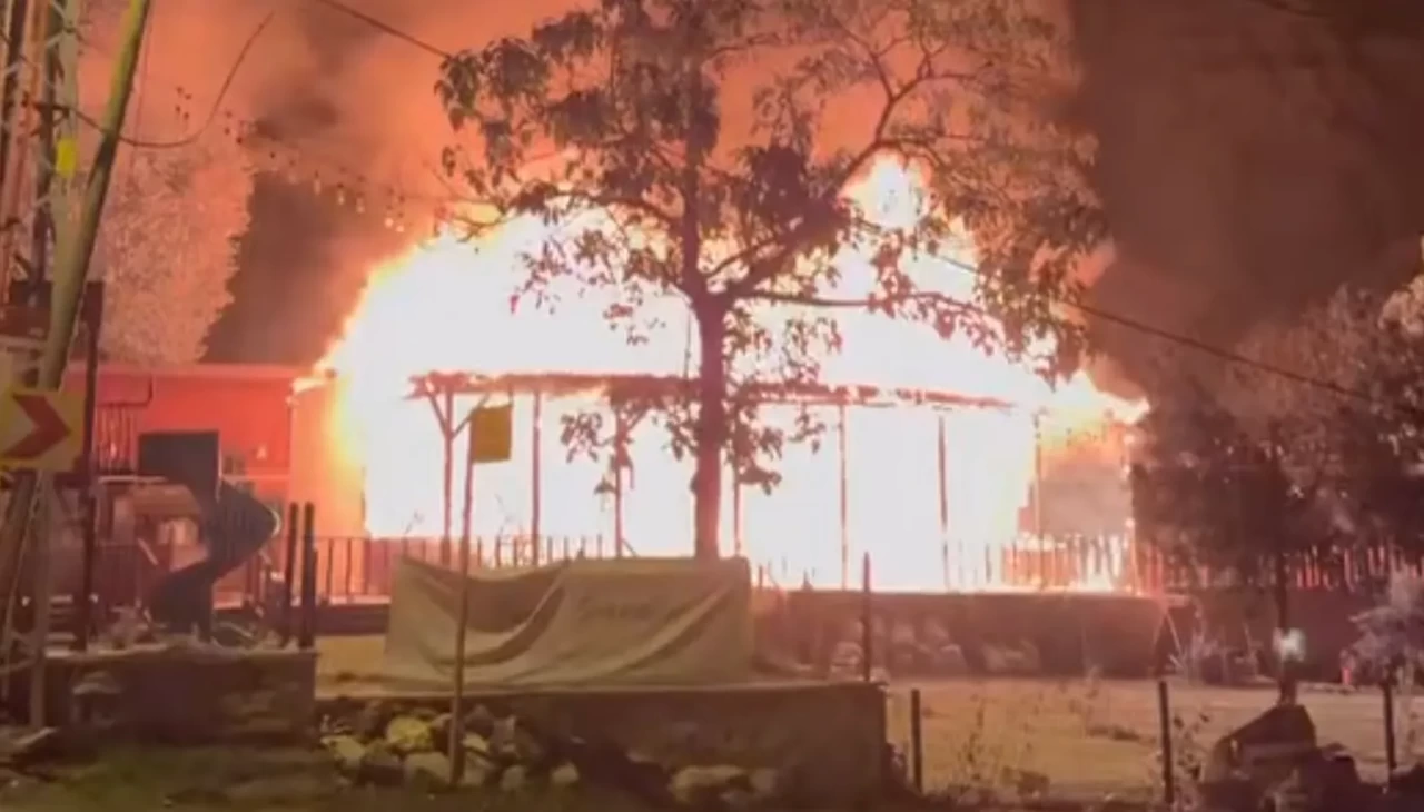 Beykoz’da restoranda korkutan yangın! Alevler kısa sürede büyüdü