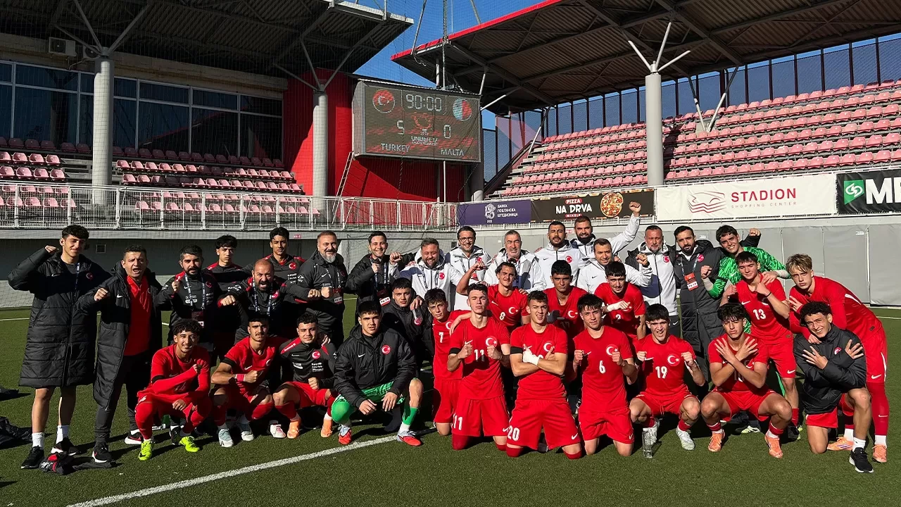 U17 Milli Takımı Malta’yı 5-0 mağlup etti: Tarık Buğra Kalpaklı’dan hat-trick