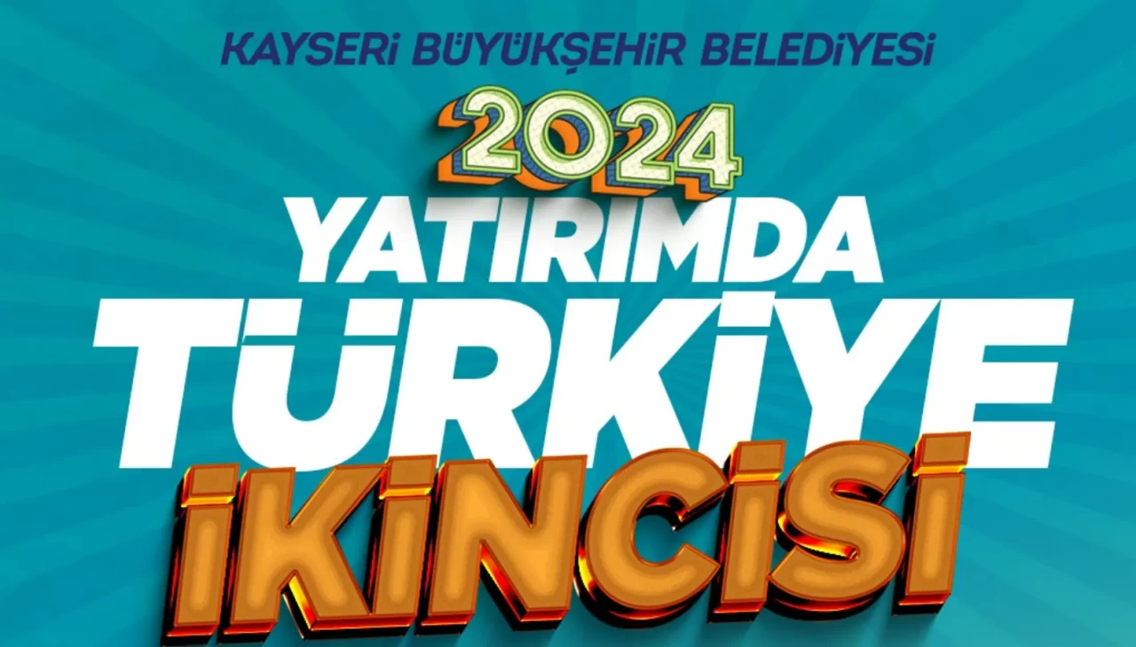 Kayseri Büyükşehir, yatırımda Türkiye ikincisi