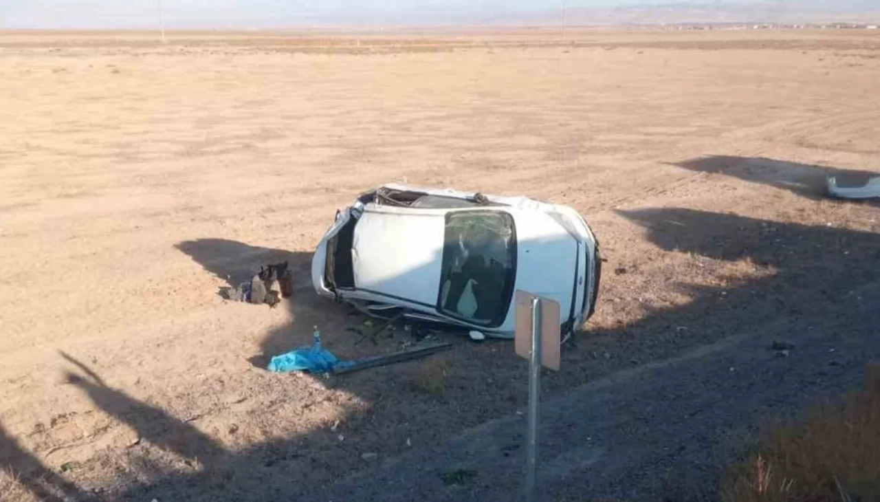 Konya’da otomobil takla attı: 6 kişi yaralandı