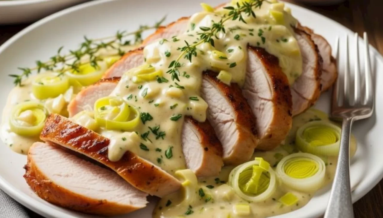 Hindi eti hiç bu kadar lezzetli olmamıştı! Pırasa ve krema soslu tarif gündemi sallıyor