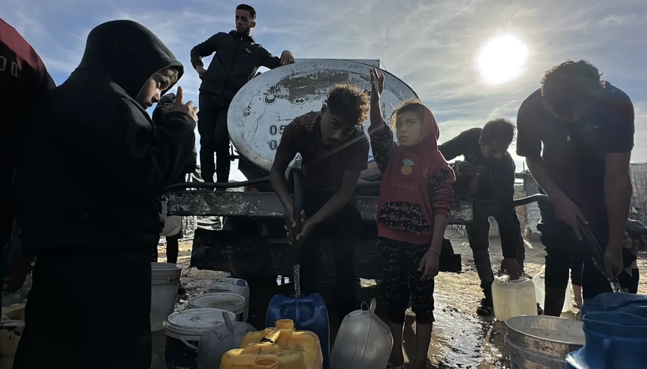 Gazze’de yaşanan su krizine Türk yardım eli uzandı