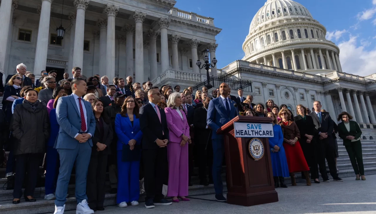 ABD Kongresi önünde sağlık reformu açıklaması