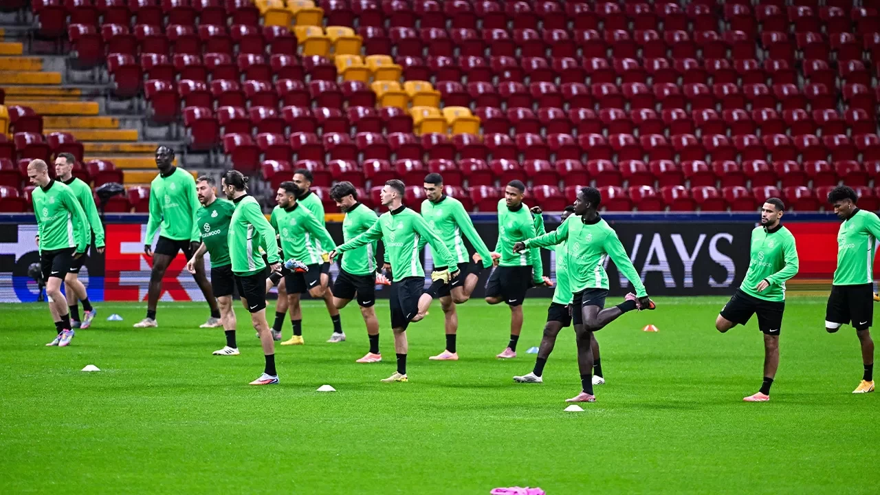 Union Saint-Gilloise, UEFA Şampiyonlar Ligi’ndeki Galatasaray maçı öncesi son antrenmanını yaptı
