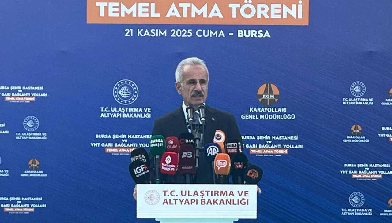 Bursa Şehir Hastanesi ve YHT Garı bağlantı yolunun temeli atıldı