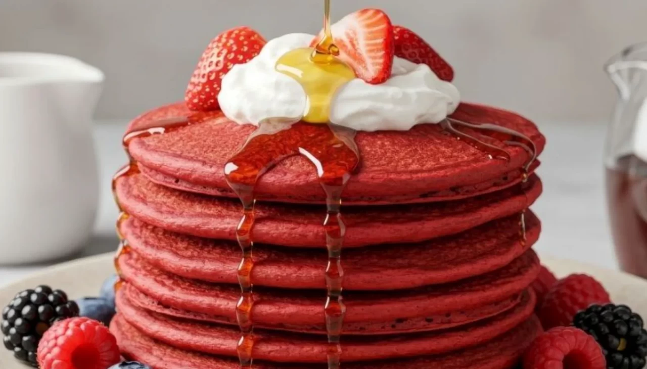 Şeflere taş çıkartan o tarif! Kırmızı kadife pankek ile masaya dakikalar içinde büyü katın