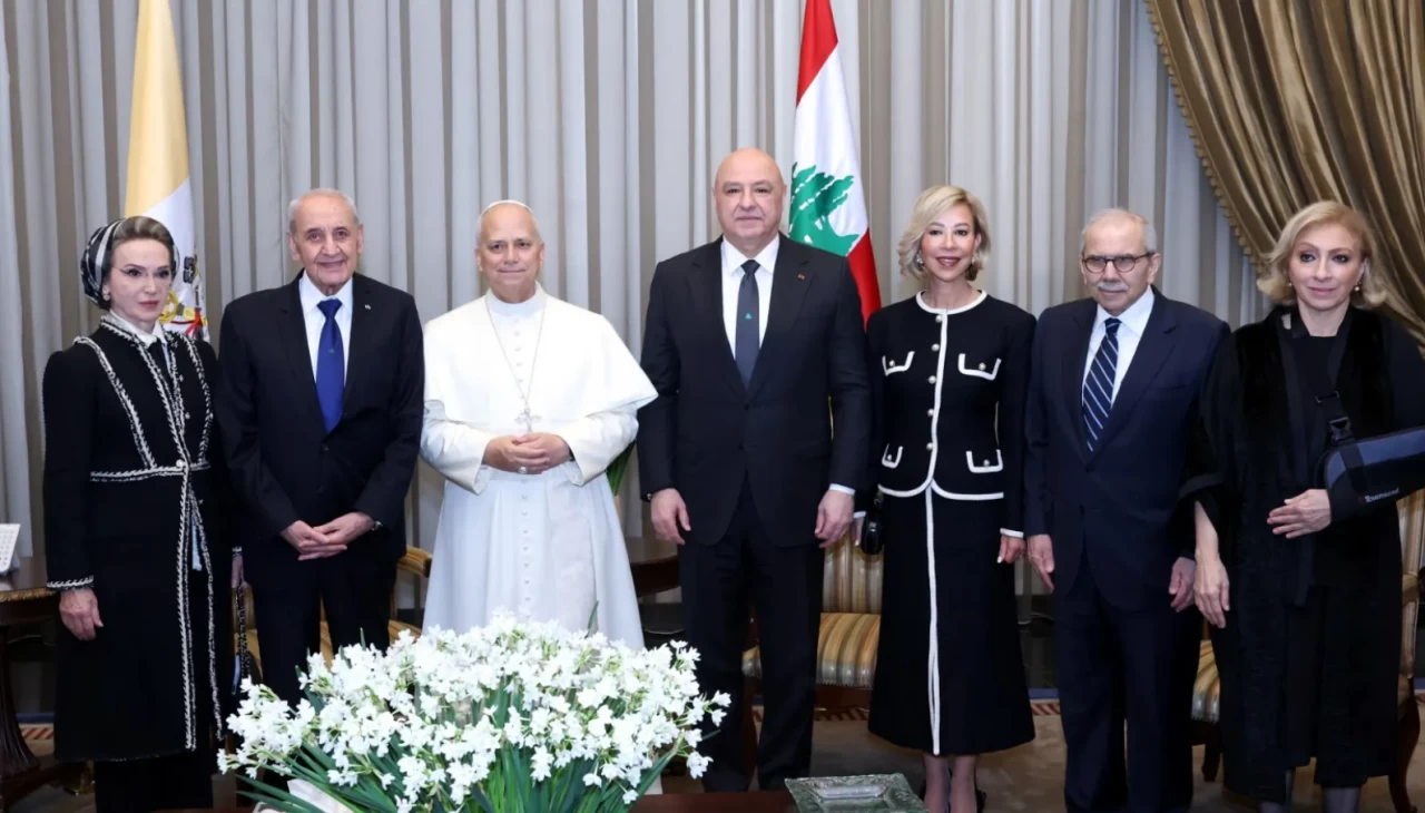 Papa 14. Leo Beyrut’ta Lübnan liderleriyle buluştu