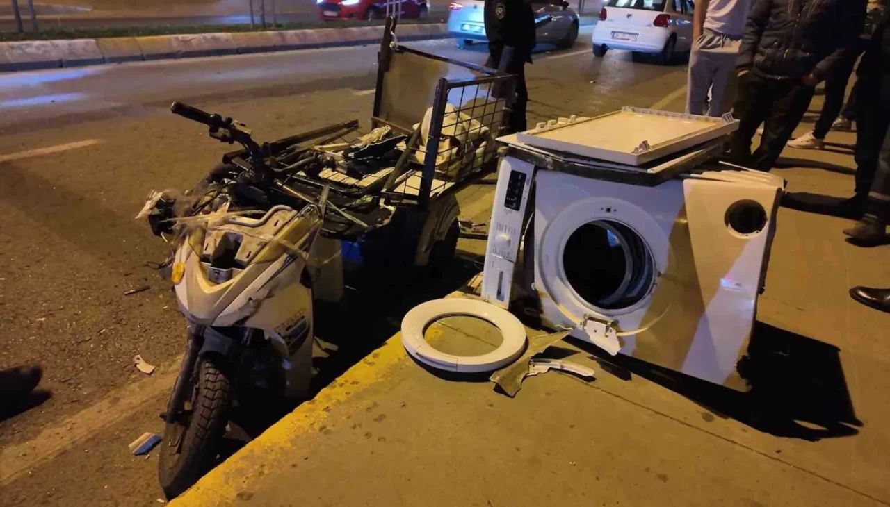 Otomobil ile motosiklet çarpıştı: 1 kişi yaralandı