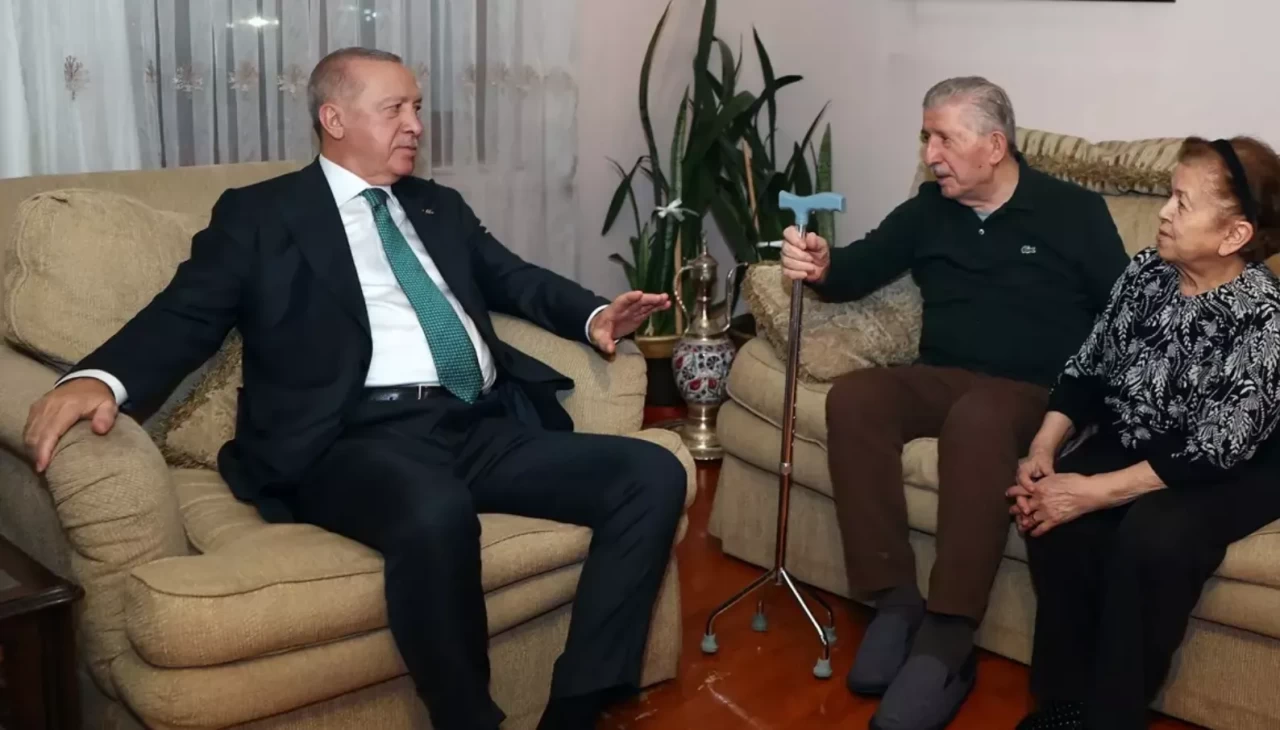Cumhurbaşkanı Erdoğan’dan eski TBMM Başkanı’na ziyaret
