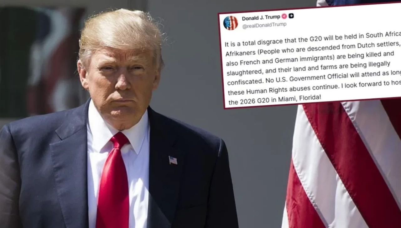 Trump’tan Güney Afrika’daki G20 Zirvesi’ne sert tepki: “Tam bir rezalet”