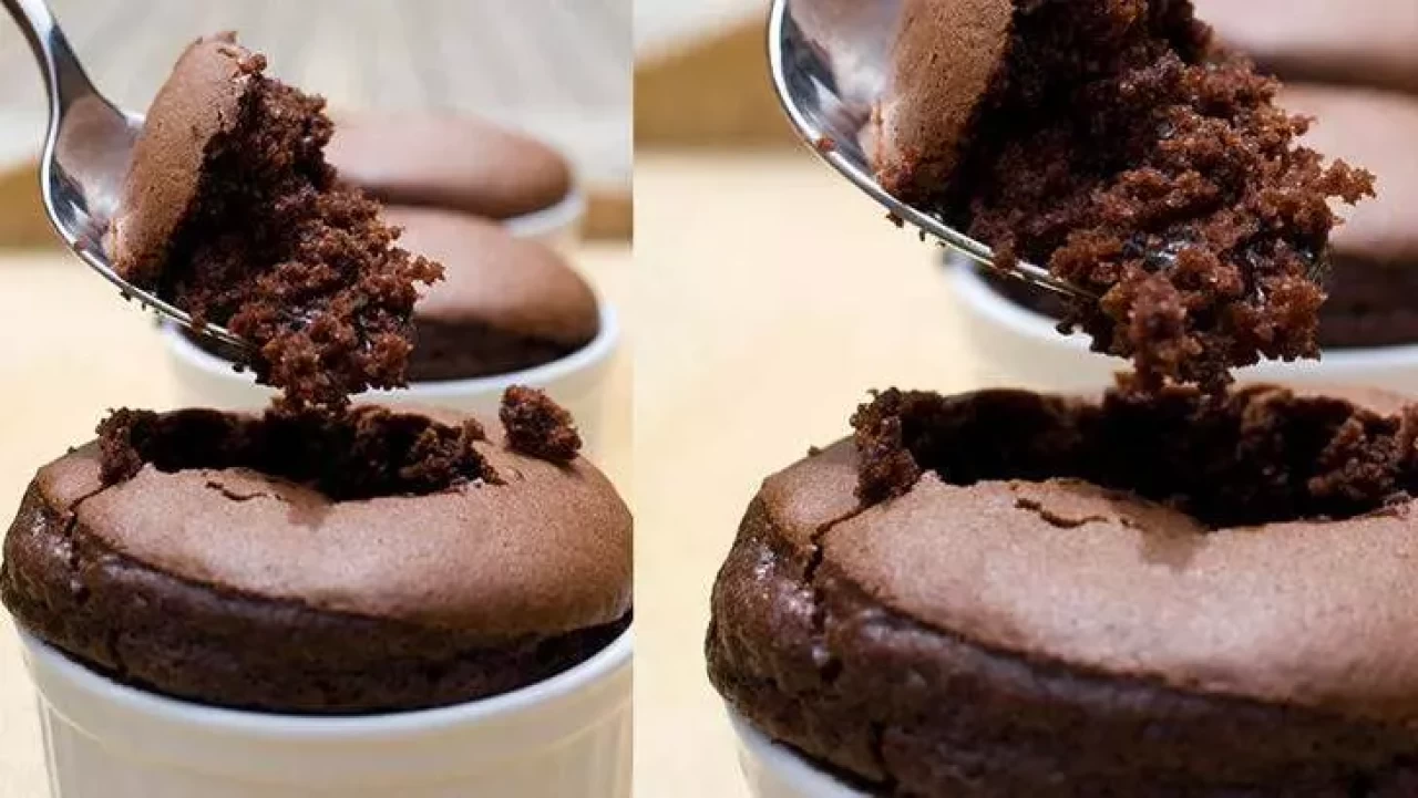 Tencerede 10 Dakikada Pratik Sufle Tarifi: Evde Kolay Çikolatalı Sufle Yapımı