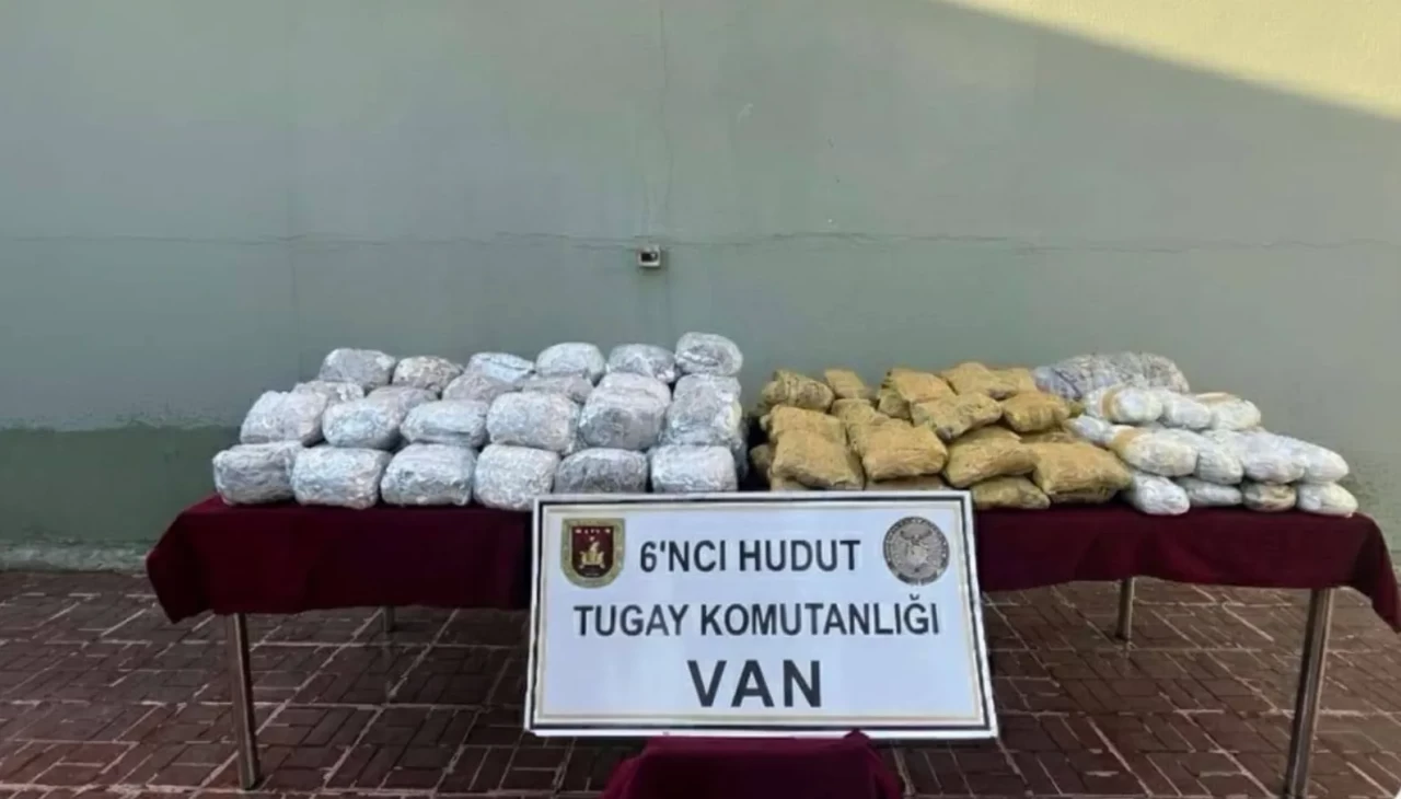 Van sınırında büyük operasyon: 109 kilo yasaklı madde ele geçirildi