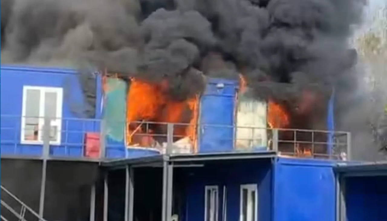 Yıldız Teknik Üniversitesi kampüsünde korkutan yangın!