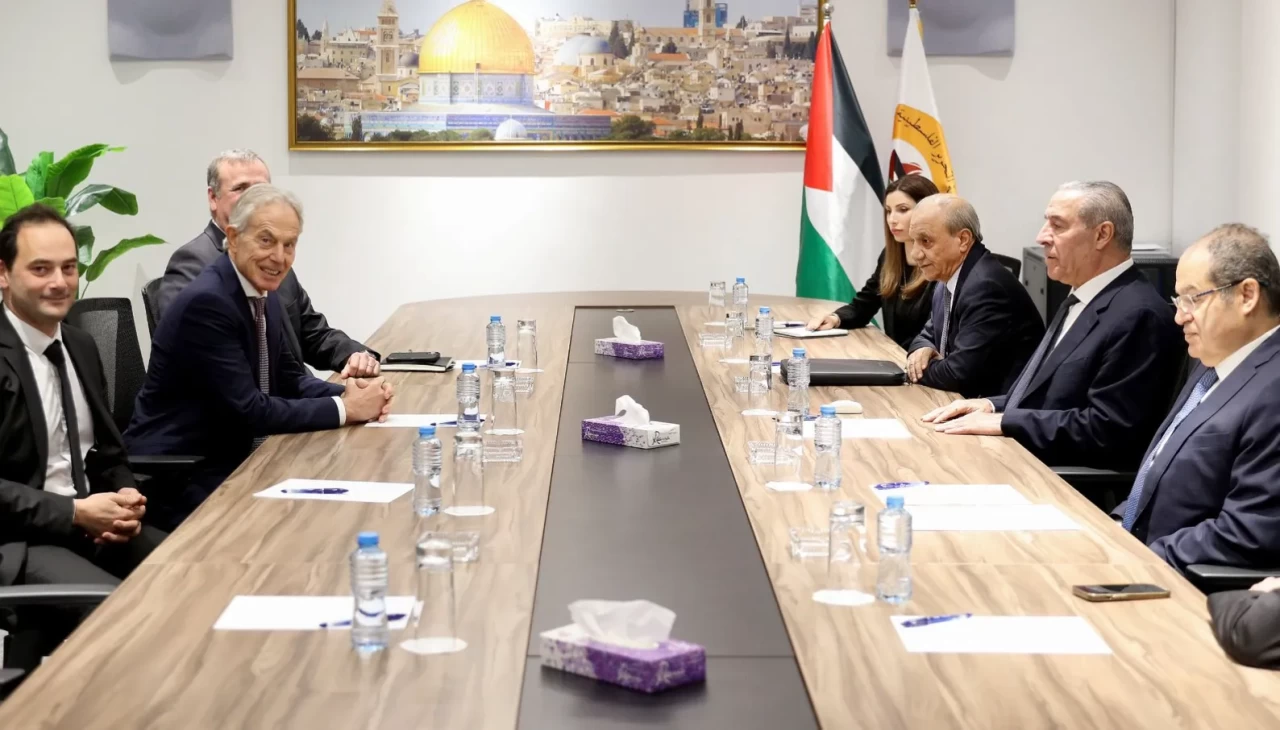 Eski İngiltere Başbakanı Tony Blair Filistin'de