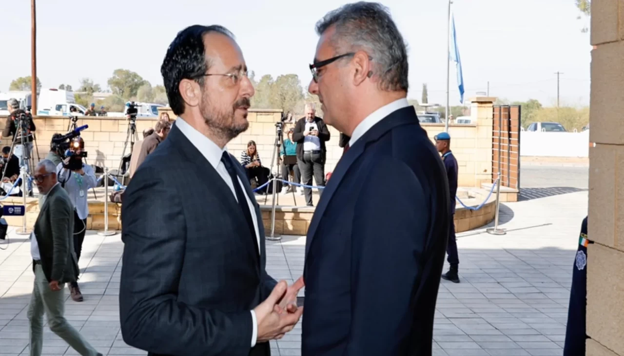 KKTC Cumhurbaşkanı Erhürman, Rum lider Hristodulidis ile BM masasında görüştü