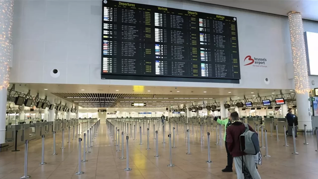 Brüksel Havalimanı'nda uçuşlar iptal edildi