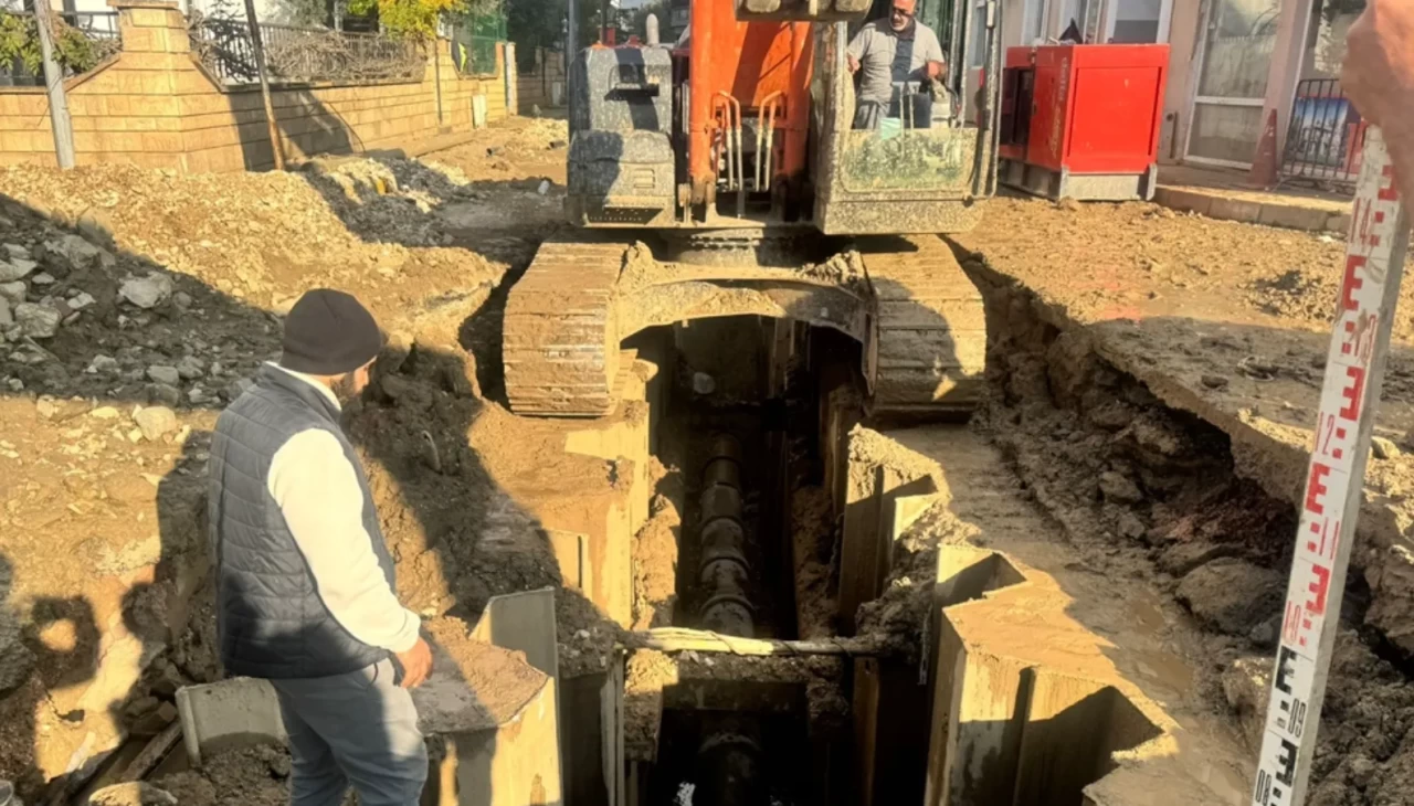 Balıkesir’de altyapı çalışmalarında Bizans dönemine ait sütunlar bulundu