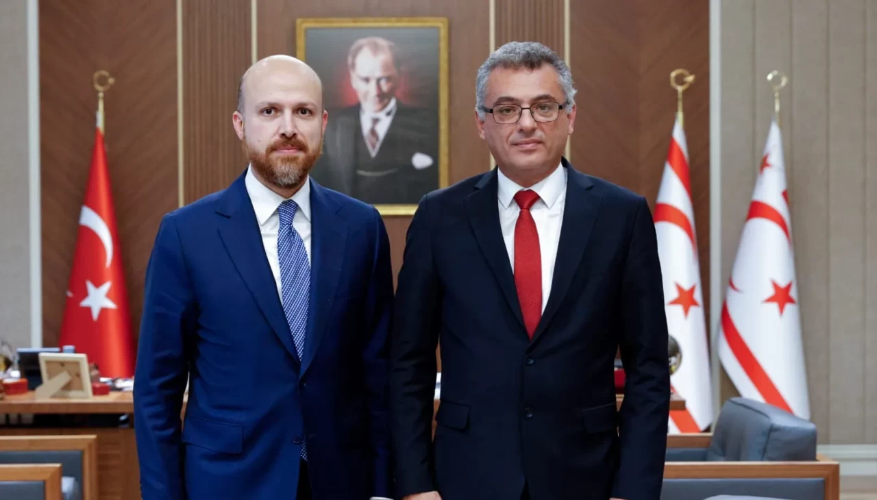 KKTC Cumhurbaşkanı Tufan Erhürman, Bilal Erdoğan’ı kabul etti
