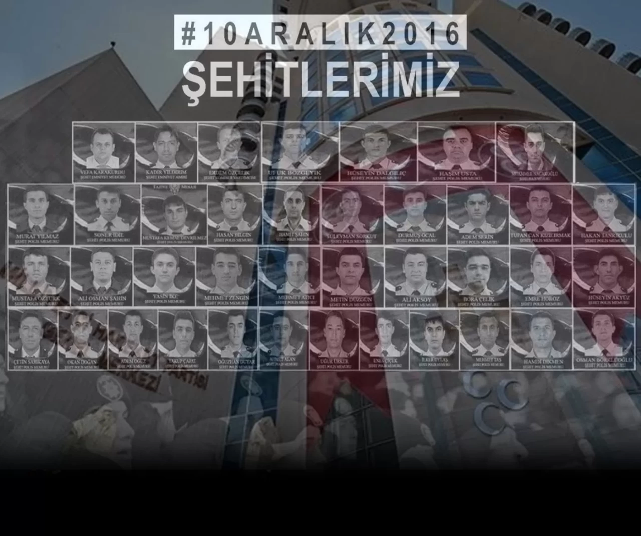 MHP Beşiktaş'taki terör saldırısı şehitlerini andı