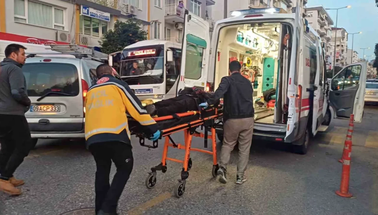 Otomobille motosiklet çarpıştı! 1 yaralı