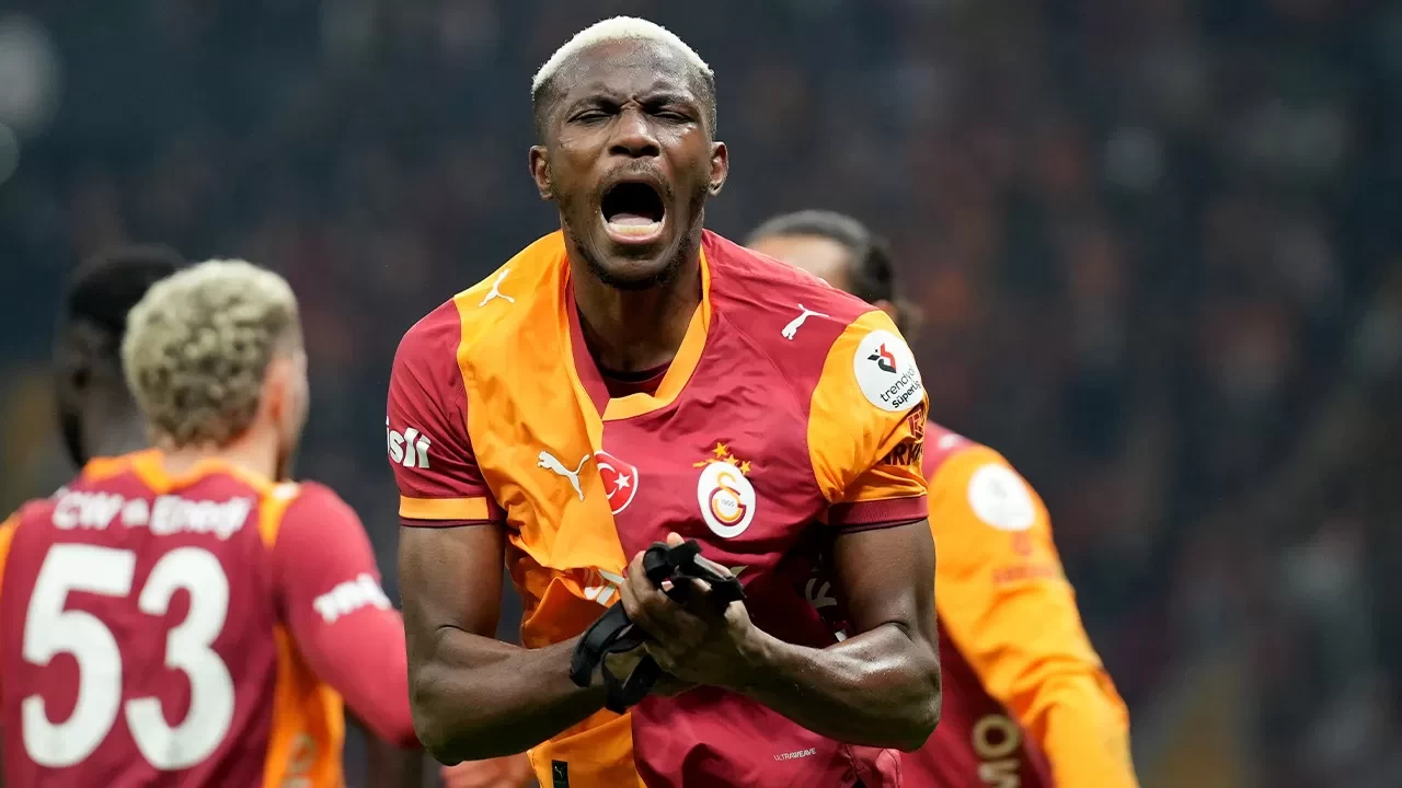 Galatasaray'ın yıldızı Victor Osimhen, bu sezonki gol sayısını 11’e çıkardı