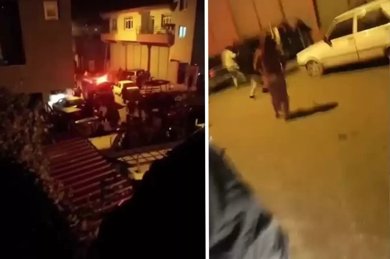 İki aile birbirine girdi, mahalle savaş alanına döndü: 1 ölü, 6 yaralı
