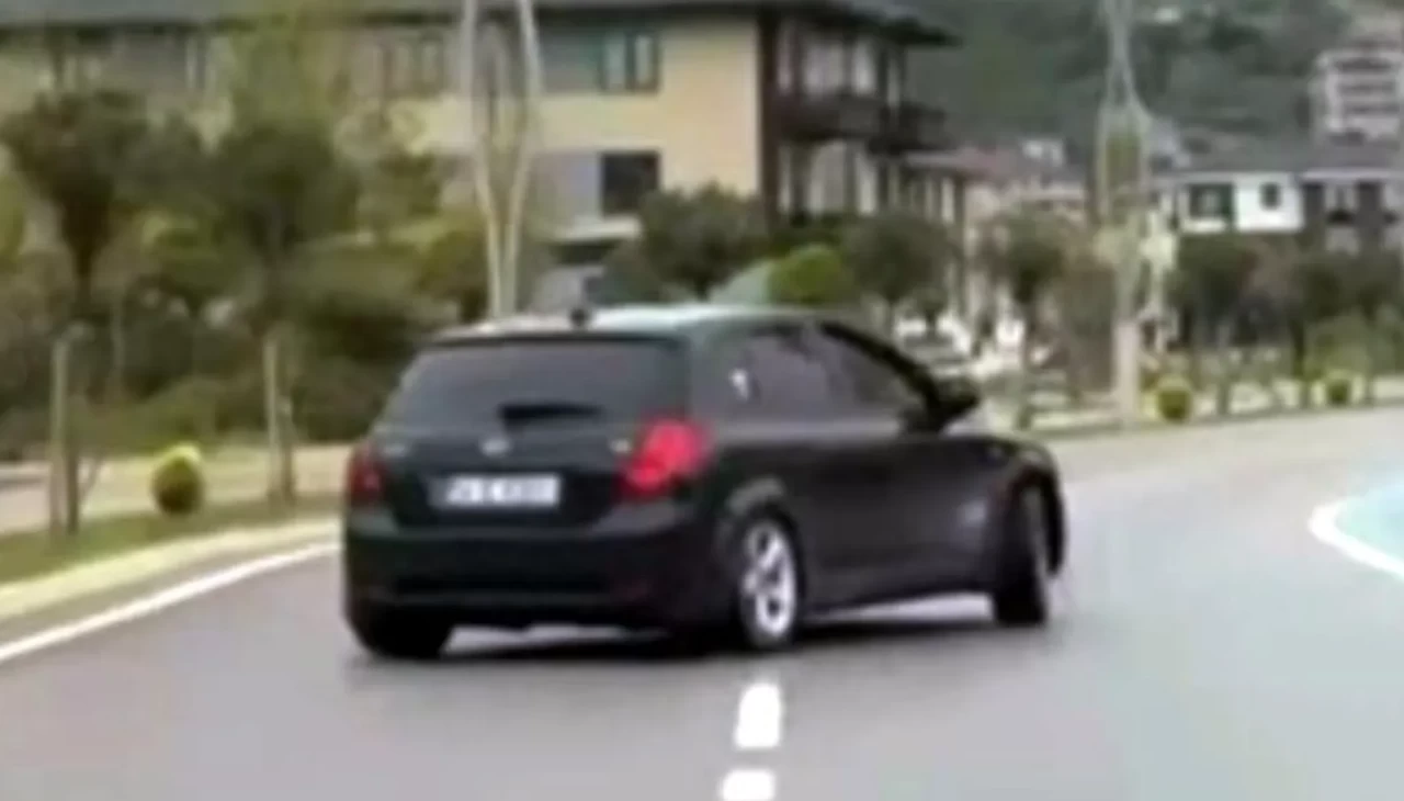 Sakarya'da drift atan sürücüye 46 bin TL para cezası