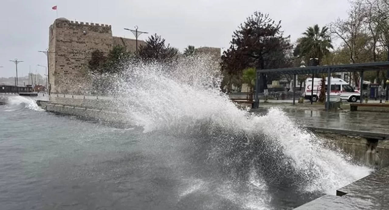 Meteoroloji uyardı:Güney Ege ile Batı Akdeniz için fırtına