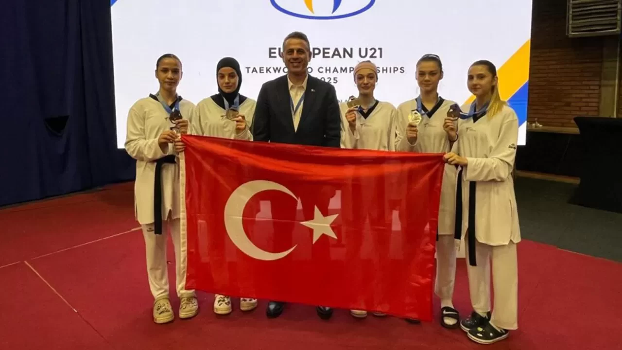 Milli tekvandocular Avrupa Ümitler Şampiyonası’nda 5 madalya kazandı
