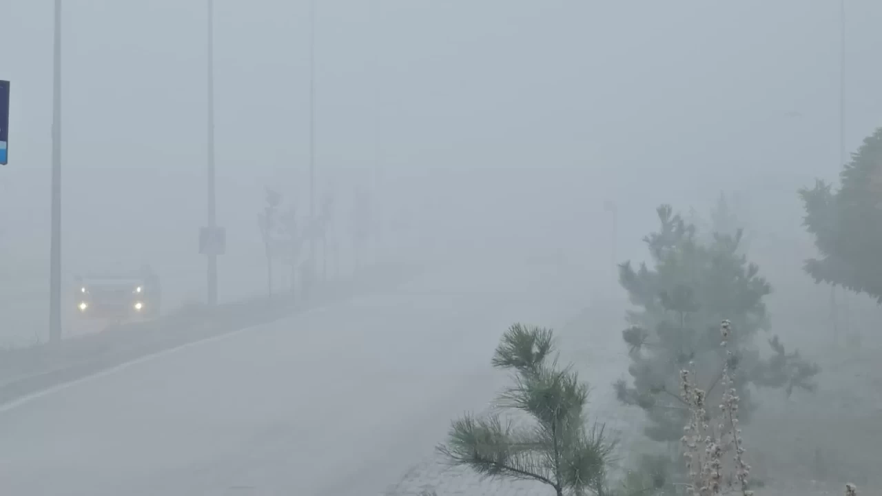 Elazığ'da yoğun sis! Bir mahalle adetakayboldu