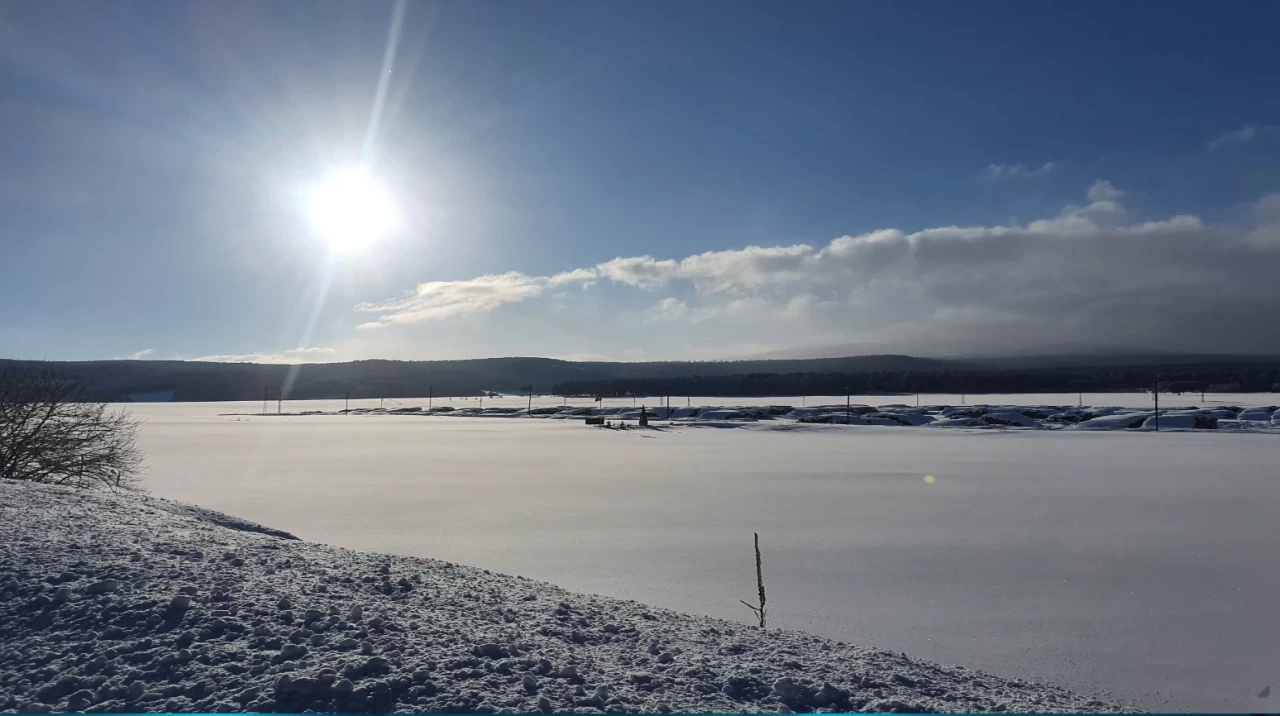Erzurum Şenkaya'da kar fırtınası: İlçe beyaza büründü