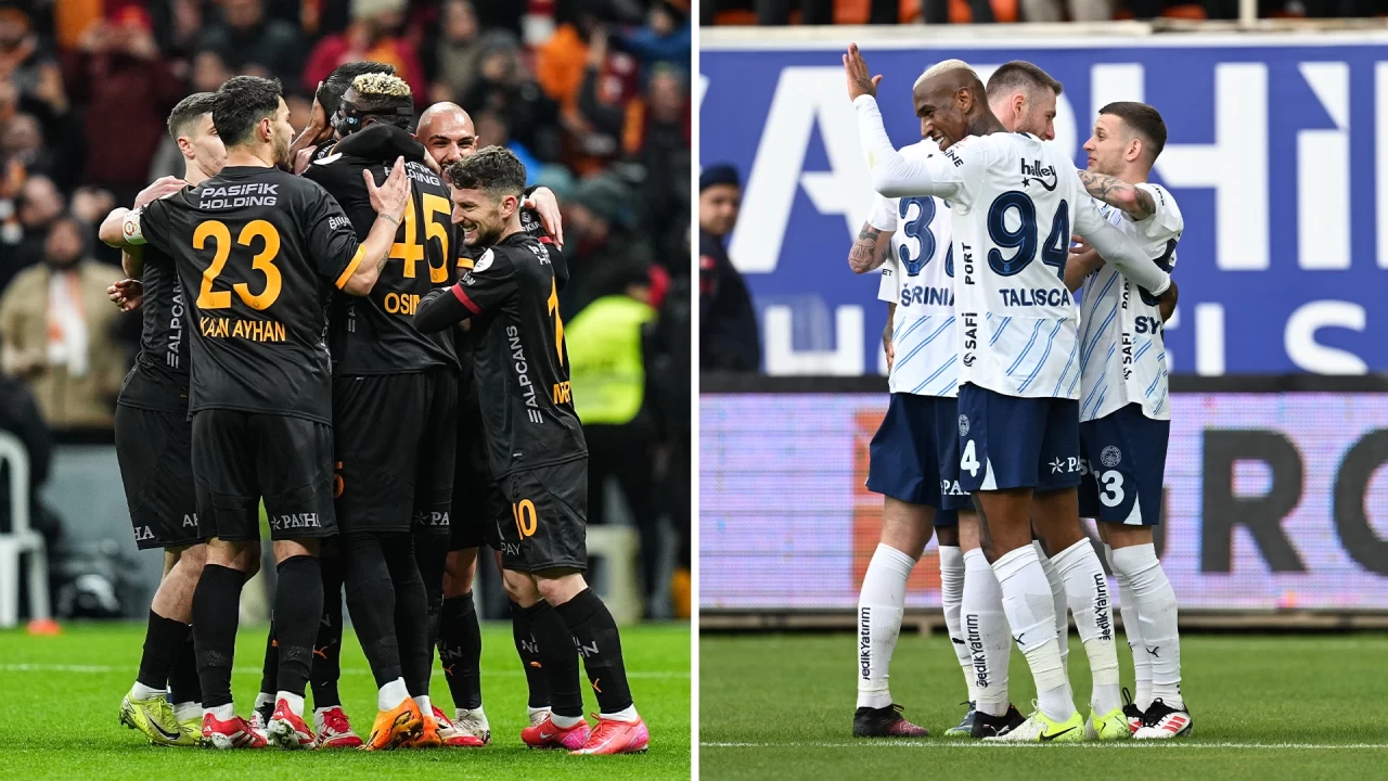 Süper Lig 23. haftası sona erdi: Galatasaray zirvede, Fenerbahçe takipte