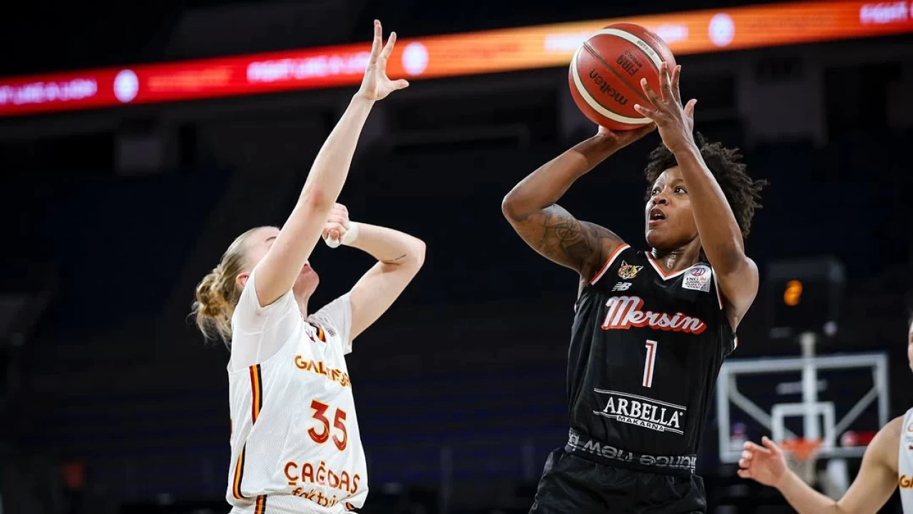 Kadınlar Basketbol Süper Ligi’nde ÇBK Mersin Galatasaray’ı 60-57 mağlup etti