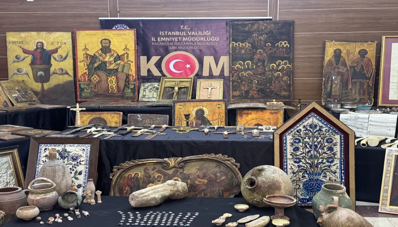 İstanbul'da tarihi eser kaçakçılığı operasyonu yapıldı