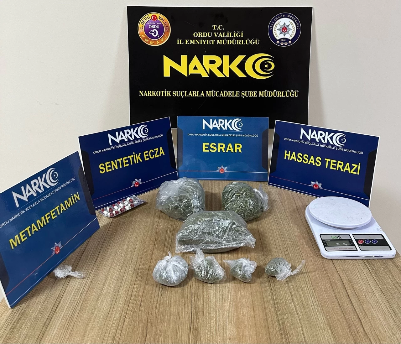Ordu'da gerçekleşen uyuşturucu operasyonunda tutuklanan 3 şüpheli