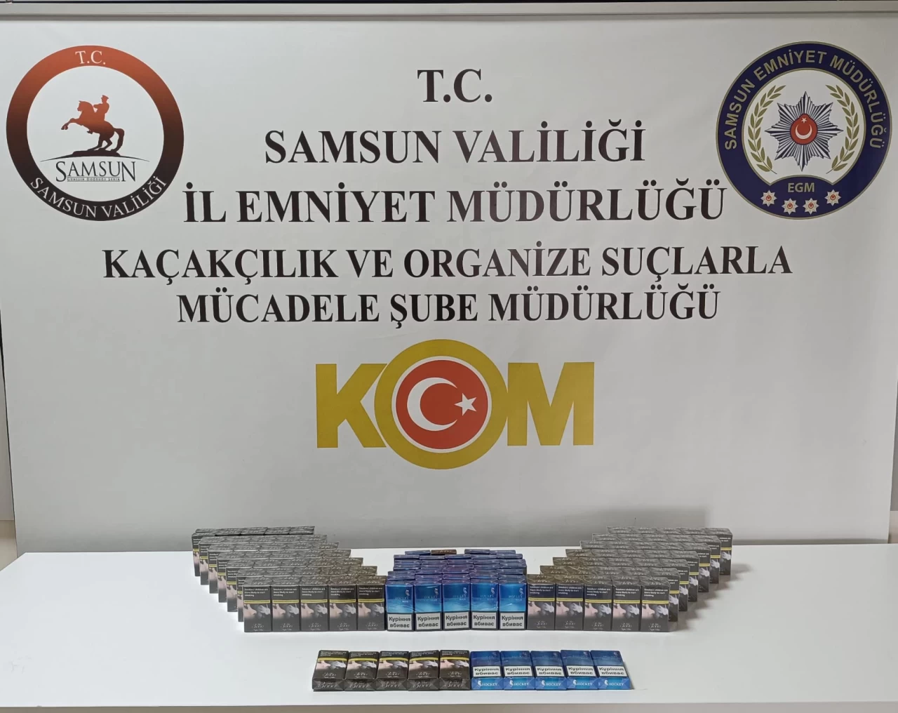 Samsun İlkadım'da bir tırda 184 paket gümrük kaçağı sigara paketi ele geçirildi, sürücü gözaltında