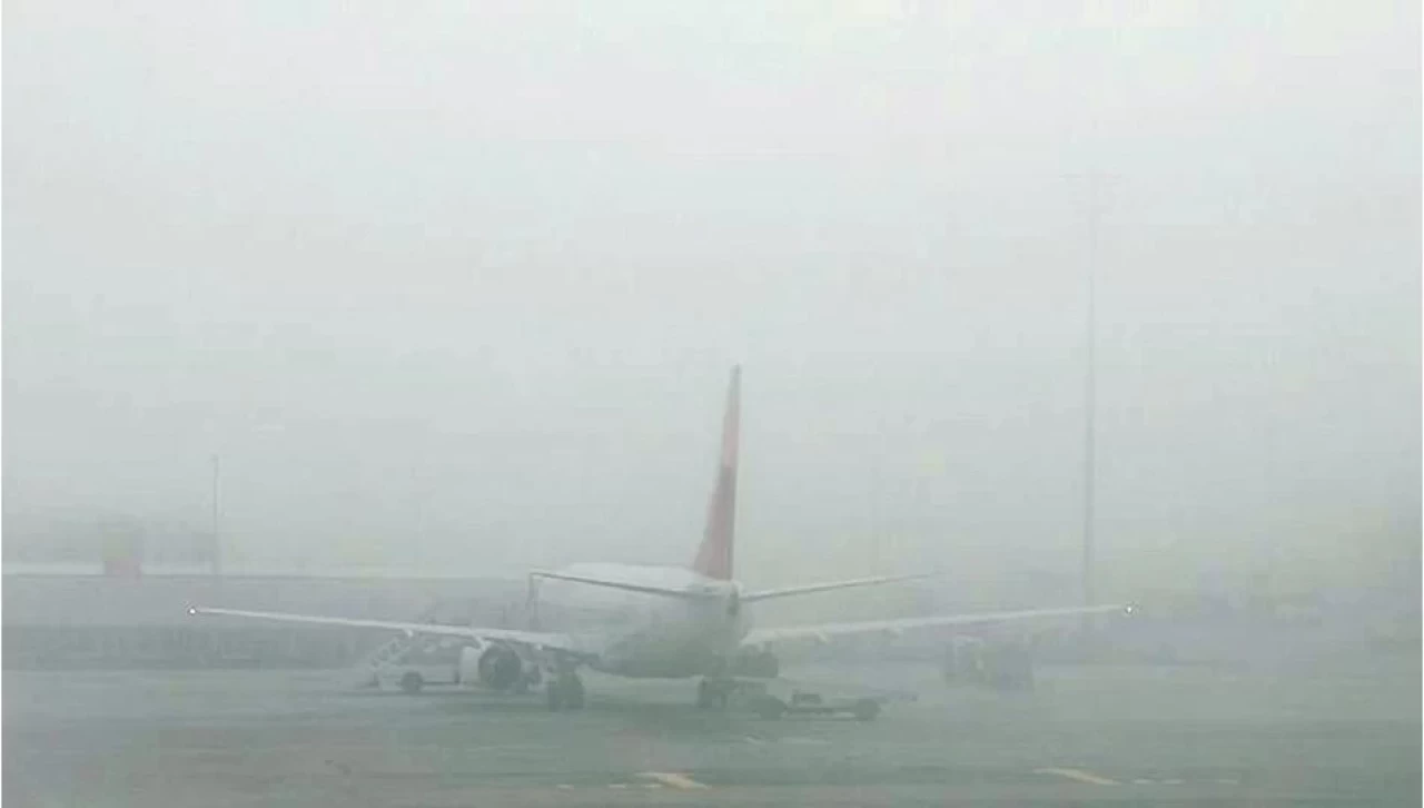 Gaziantep'te kötü hava koşulları nedeniyle 10 uçak seferi iptal edildi