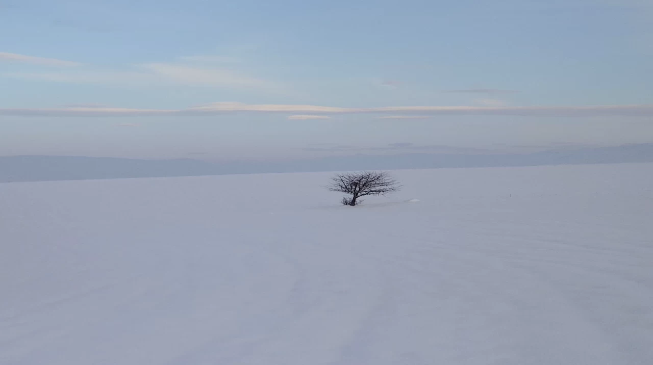 Bayburt'ta kışın sert yüzü: Kar kalınlığı 1 metreyi aştı
