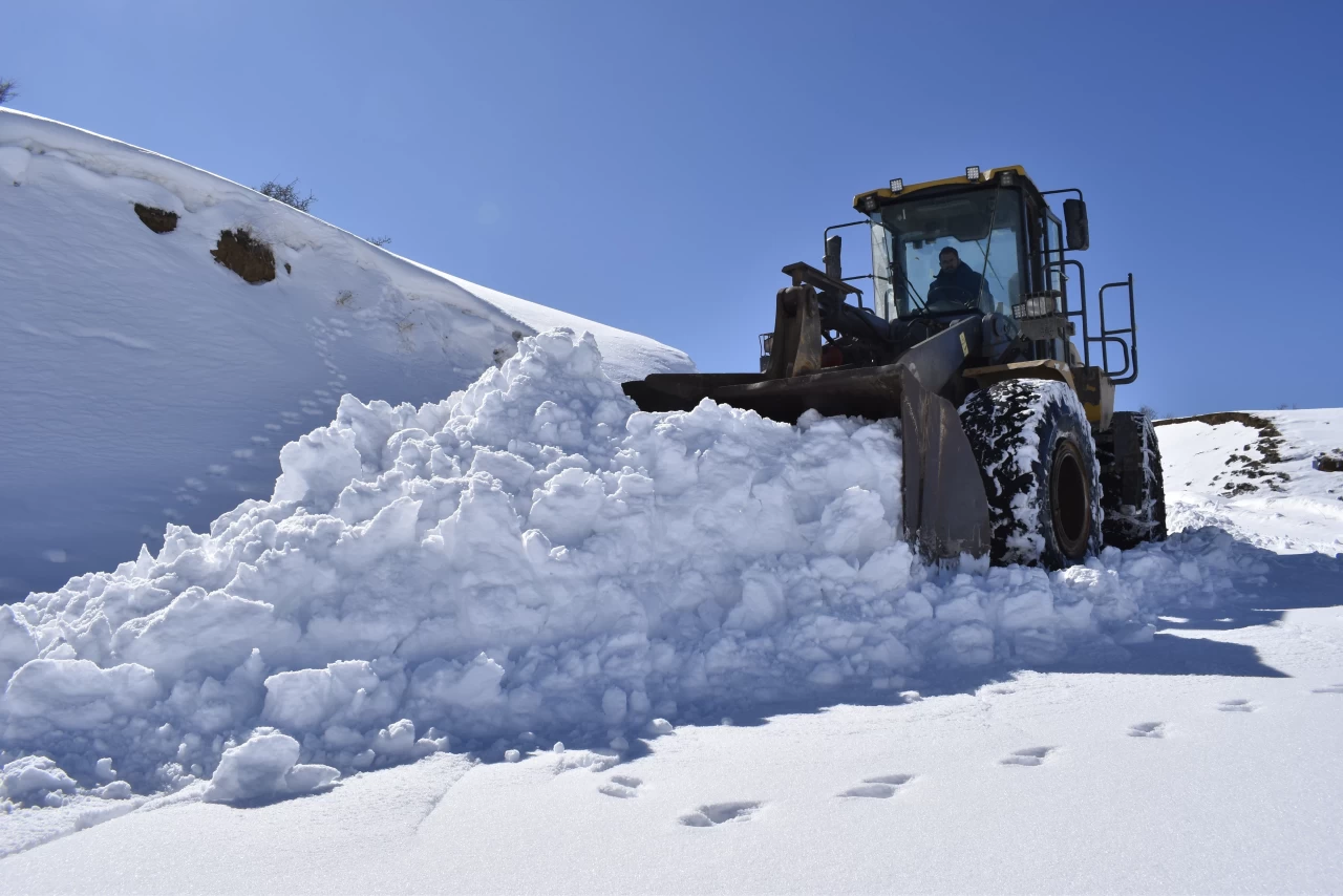 Bitlis'te kar yağışı nedeniyle kapanan 219 köy yolundan 170'i açıldı