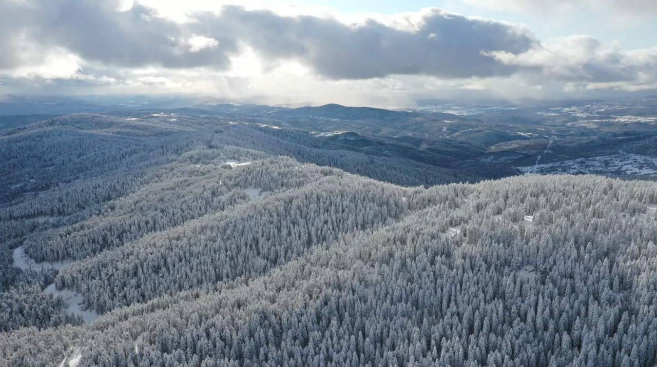 Ballıdağ'da kış büyüsü: Muhteşem manzara ortaya çıktı