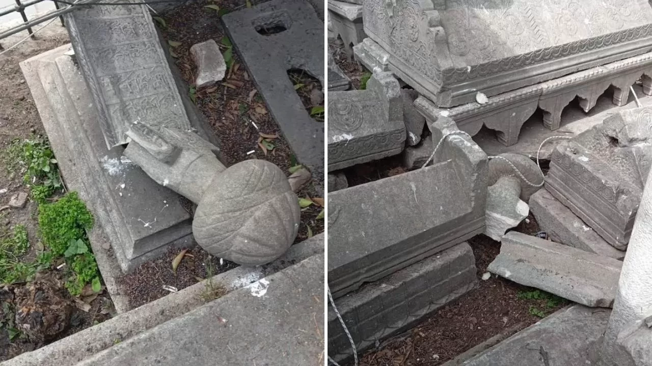 İstanbul'da taşkınlık çıkaran gruplar cami ve hazirelere zarar verdi