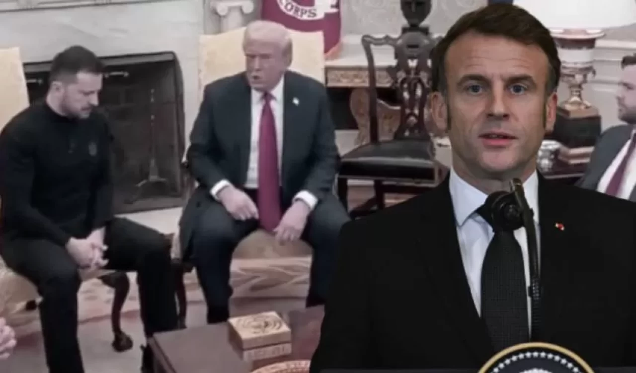 Beyaz Saray’da kriz! Trump ve Zelenskiy tartıştı, Macron araya girdi