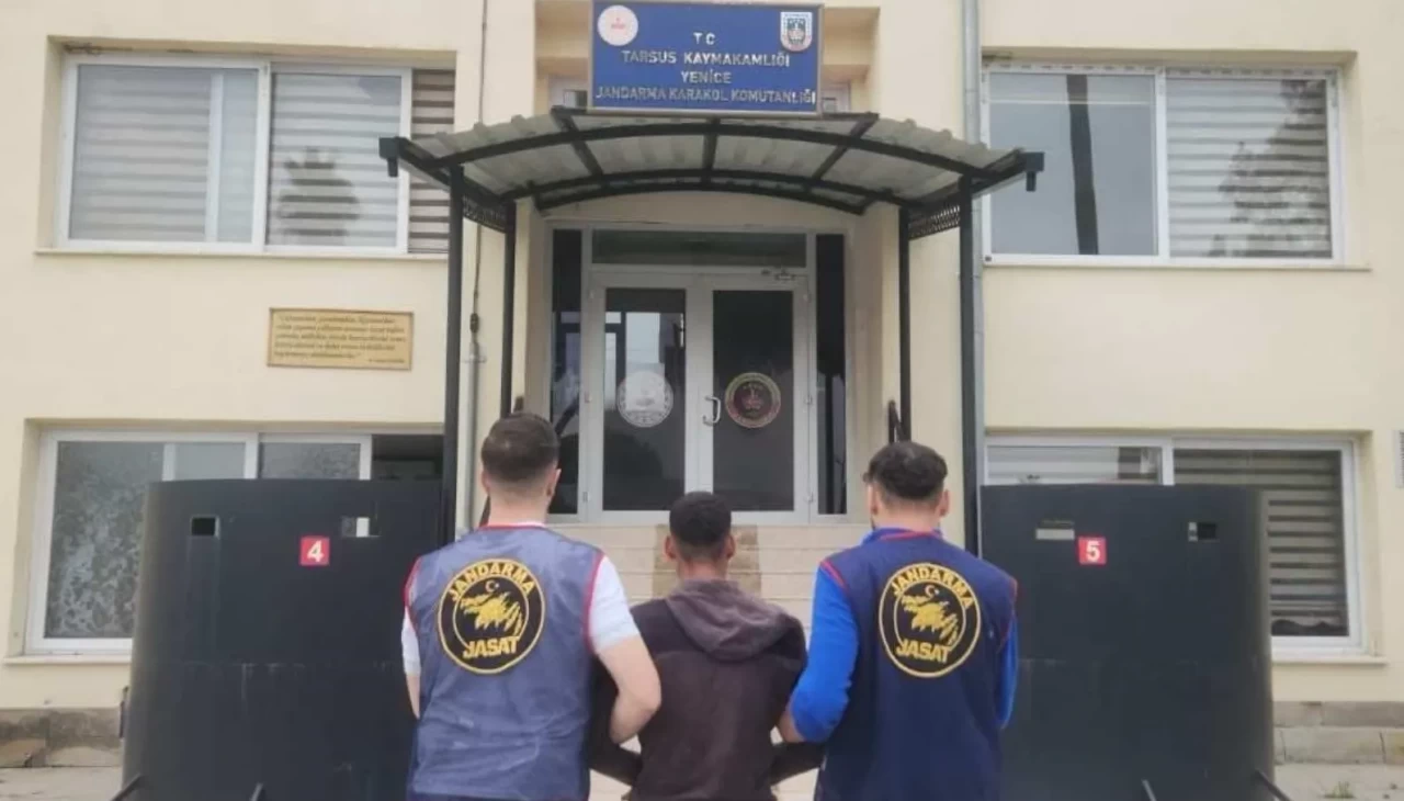 Tarsus'ta 22 yıl hapis cezası bulunan firari hükümlü yakalandı