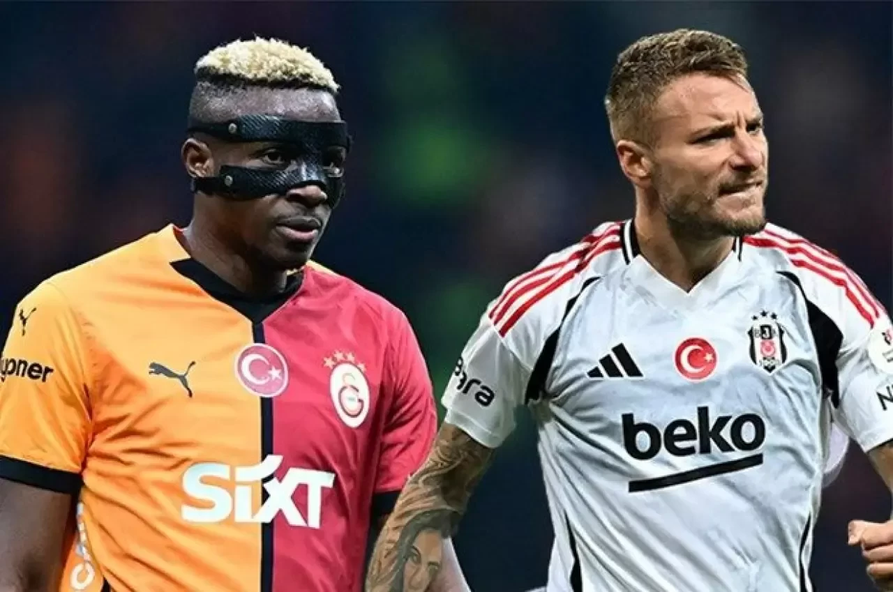 Galatasaray'da Osimhen, Beşiktaş'ta Immobile takımını sırtlıyor