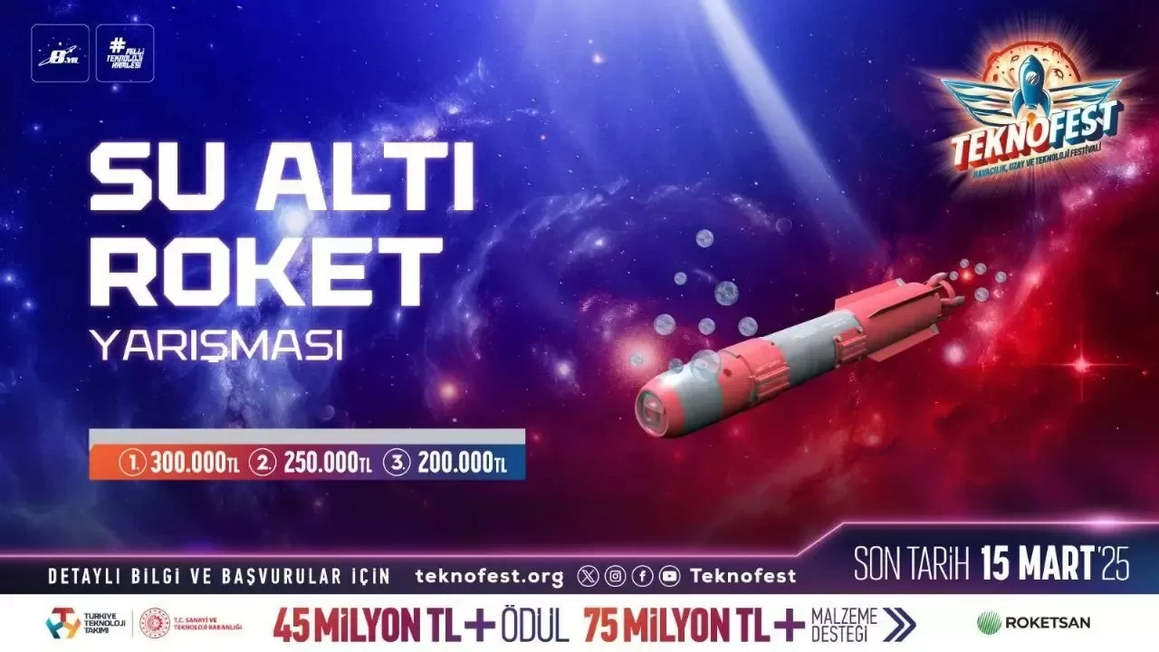 TEKNOFEST'te ilk kez Su Altı Roket Yarışması düzenlenecek