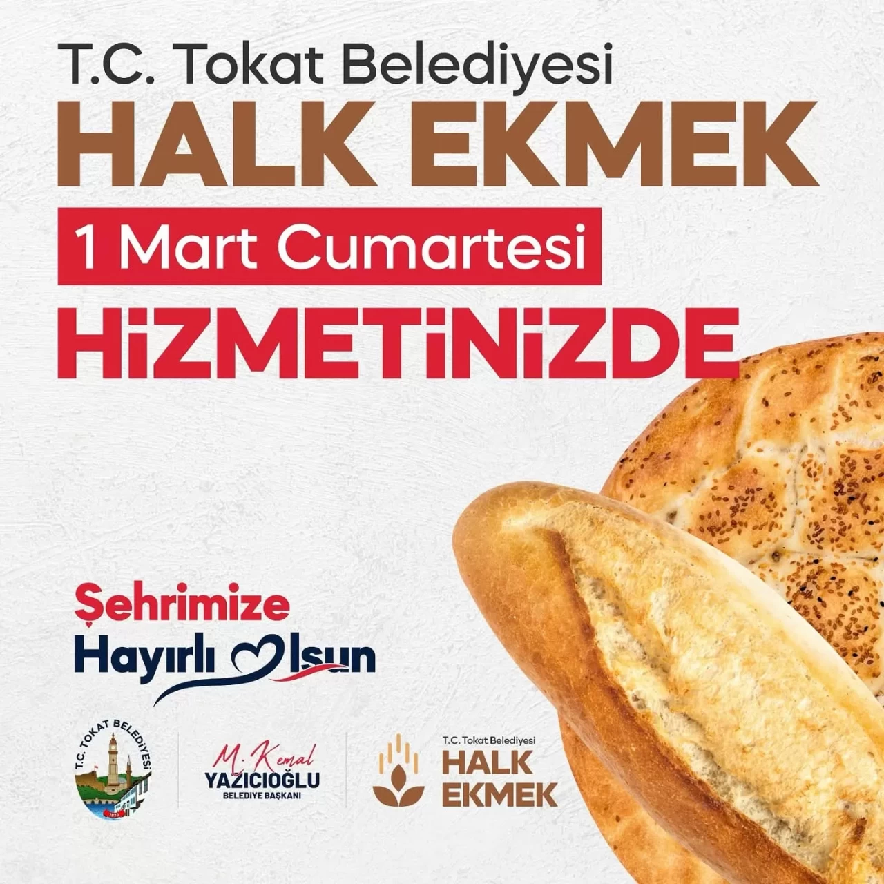 Üretken Belediyeciliğin Yeni Adımı: Tokat Belediyesi Halk Ekmek Hizmete Açılıyor