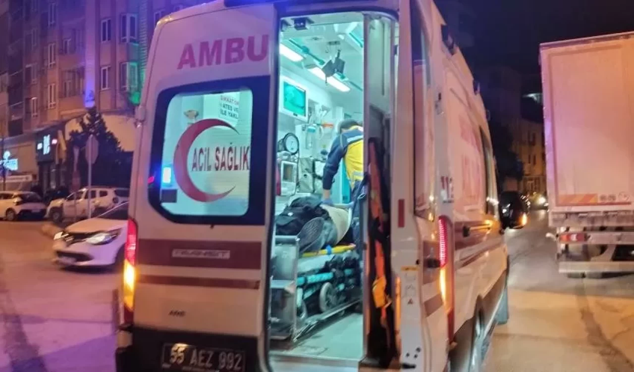 Bisiklete çarpan motosiklet sürücüsü yaralandı