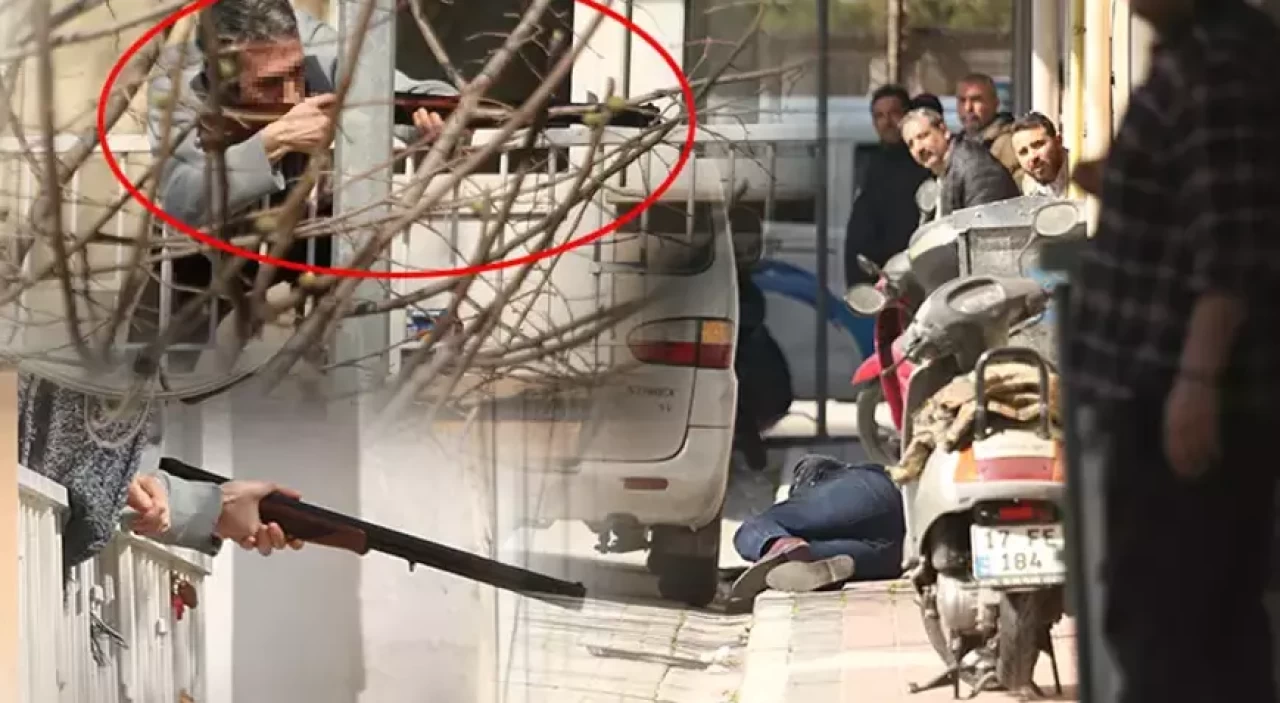 Tüfekle balkona çıktı kendisini ikna etmeye çalışan kişiyi vurdu