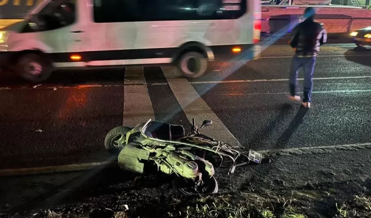 Çerkezköy'de feci kazada ağır yaralanan motosiklet sürücüsü hayatını kaybetti